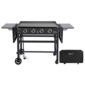 Royal Gourmet 35 in. 4-Burner Propane Gas Grill Griddle with Cover, Flat Top, Black, $239, FS, Home Depot