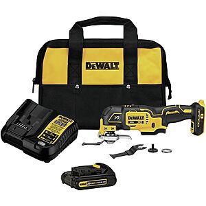 DEWALT XR 20-volt Max Cordless Brushless 3-speed 6 -Piece Oscillating Multi-Tool Batteries $99