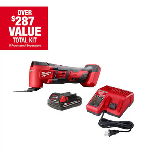 M18 18V Lithium-Ion Cordless Oscillating Multi-Tool Kit with one 1.5 Ah Battery & Charger $99