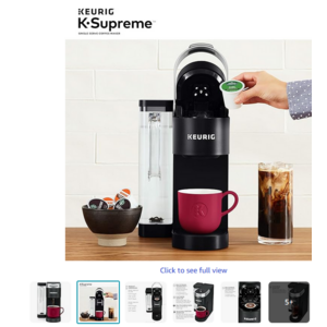 Keurig K-Supreme Single Serve K-Cup Pod Coffee Maker - on Amazon - 3 Colors available $109