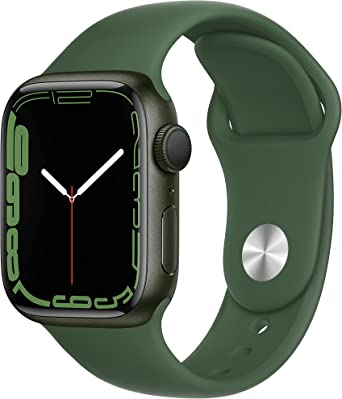 Apple Watch Series 7 GPS, 41mm Green Aluminum Case with Clover Sport Band - Regular $339