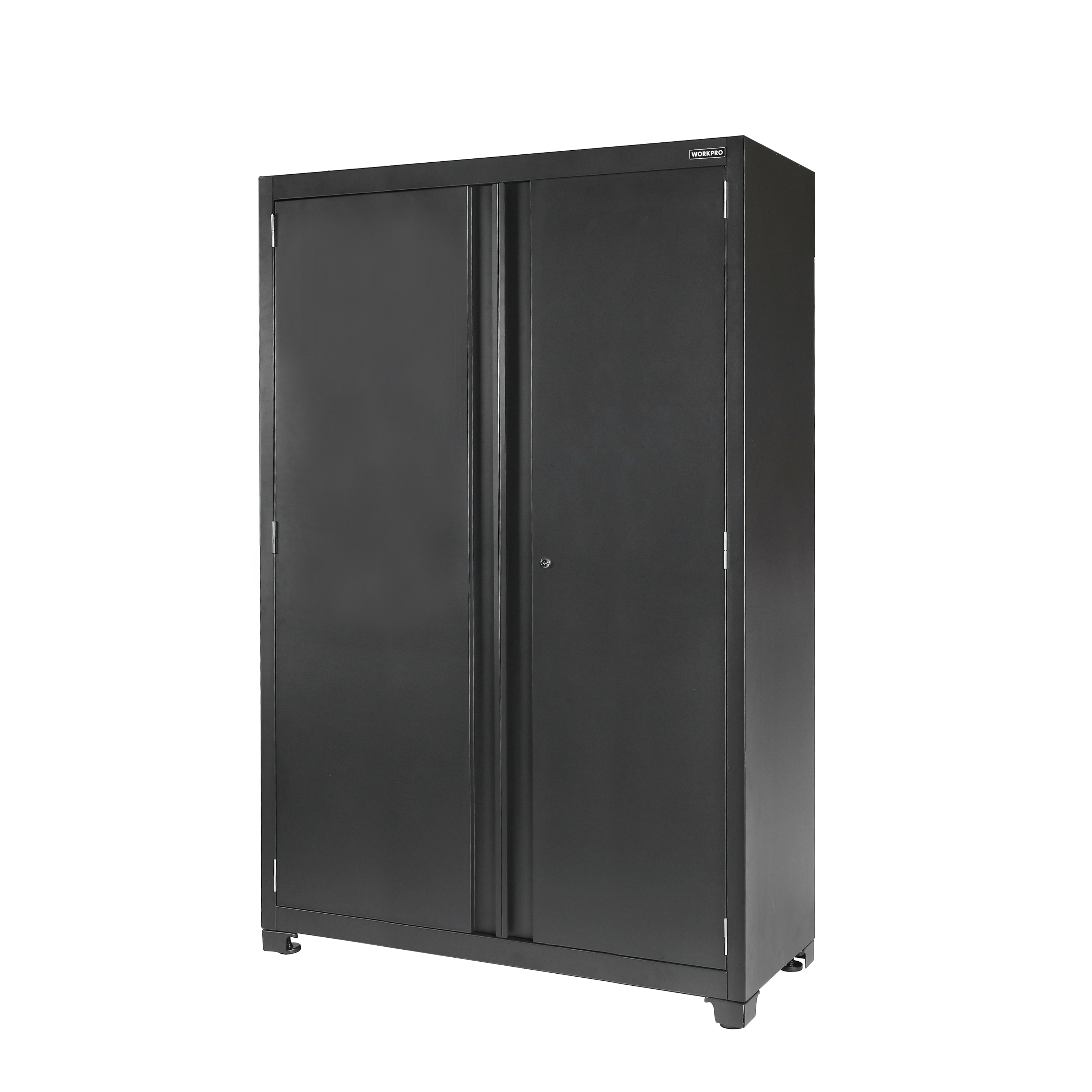 WORKPRO 48-inch Heavy-Duty Garage Storage Cabinet, 3 Shelves, Black, Metal - Walmart.com $299