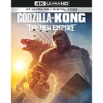 Godzilla x Kong: The New Empire (4K Ultra + Digital) $12.99 Free Shipping Amazon Prime