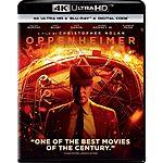 Oppenheimer - 4K Ultra HD + Blu-ray + Digital [4K UHD] $12.99 Free Shipping Amazon Prime