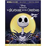 The Nightmare Before Christmas 4K UHD + Blu Ray + Digital Code $14.79 Free Shipping Amazon Prime