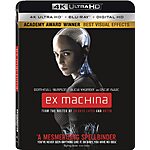 Ex Machina 4K Ultra HD [Blu-ray + Digital HD] $12.99 free Shipping Amazon Prime