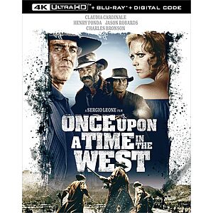 Once Upon a Time in the West (4K UHD Blu-ray + Blu-ray + Digital) $12.35 