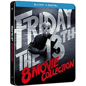 Friday the 13th Limited Edition 8-Movie Steelbook Collection (Blu-ray + Digital) $25.15 