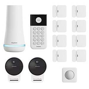 SimpliSafe Security System with 2 Outdoor Camera Series 2, 13-piece $199.99 Free Shipping Costco.com