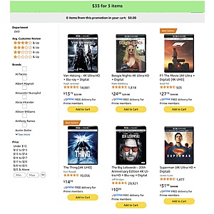 Amazon.com 4K UHD 3 Movies for 