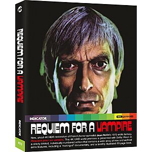 Requiem for a Vampire (US Limited Edition 4K UHD) $14 with coupon YMMV Maybe region specific Amazon.com