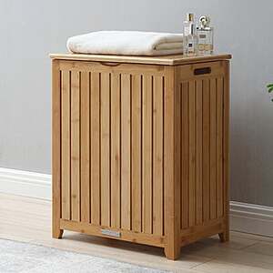 Bamboo Laundry Hamper $62.99 Free Shipping Costco.com