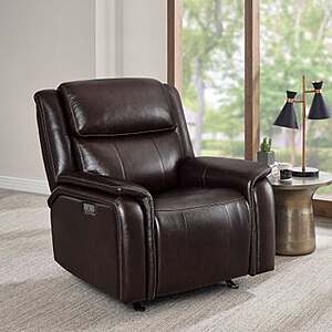 Barcalounger Bryson Leather Power Rocker Recliner with Power Adjustable Headrest $599.99 Delivery included Costco.com