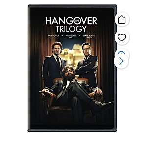 The Hangover Trilogy  (DVD) $5 Walmart.com