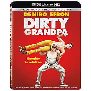 Dirty Grandpa (4K Ultra HD + Blu-ray) + Digital $14 Walmart.com