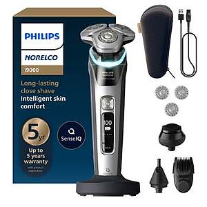 Philips Norelco i9000 Prestige Electric Wet and Dry Shaver Powered by AI $239.99 Costco.com Shipping included