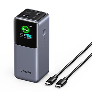 130W UGREEN Nexode 20000mAh 3-Port Power Bank w/ Smart Display $57 + Free S&H