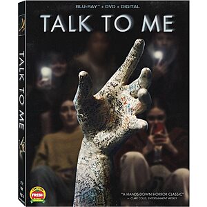 Talk to Me ( Blu Ray + DVD + Digital) $7.72 Amazon.com