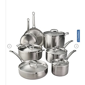 Tramontina 12-piece Tri-Ply Clad Stainless Steel Cookware Set $189.99 Shipping Included Costco.com