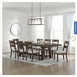 Brinley Dining Table and 8 Chairs $1399.99 Shipping Included Costco.com