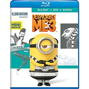 Despicable Me 3 - Special Edition (Blu-ray + DVD + Digital) $5.53 Amazon.com