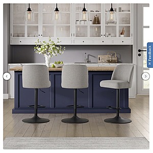 Highland Gas-lift Adjustable Stool 99.99 free shipping Costco.com $99.99
