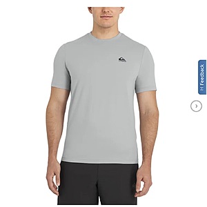 Quiksilver Men's Active Tee $9.99 Gray, Navy or White Various Sizes Free Shipping Costco.com