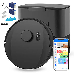 bObsweep - UltraVision Self-Empty Robot Vacuum & Mop, 1.5 Gal 180-Day Dock, App & Voice, US Engineered - Carbon Stainless Steel $249.99 Bestbuy.com