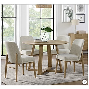 Florence 48” Round Dining Table and 4 Chairs $899.99 Free Shipping Costco.com