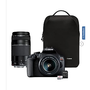 Canon EOS Rebel T7 Dual Lens DSLR Camera Bundle $599.99 free shipping Costco.com