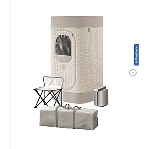 Homedics Premium Steam Sauna $179.99 cream or Black Free Shipping Costco.com