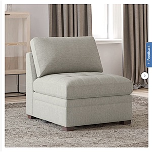 Thomasville Tisdale Armless Chair, Beige $299.99 Free Shipping Costco.com