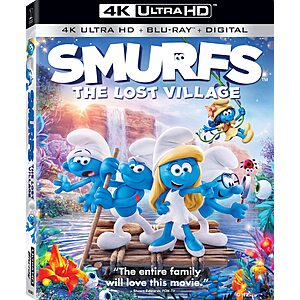 Smurfs: The Lost Village - 4K + Blu Ray + Digital Amazon.com