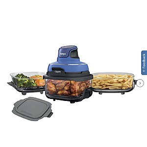 Ninja Crispi 5-in-1 Portable Glass Air Fry Cooking System, 3 Containers & Cover $124.99 Blue or Cream Free Shipping Costco.com