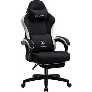 GTPlayer - Ergonomic Gaming Chair with Breathable Fabric - Black $99.99 Bestbuy.com