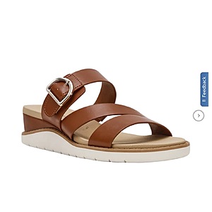 Anne Klein Women's Sandal $22.99 Tan or White free Shipping Costco.com Qualifies for Buy 5-9 Save $20 Buy 10+ Save $50