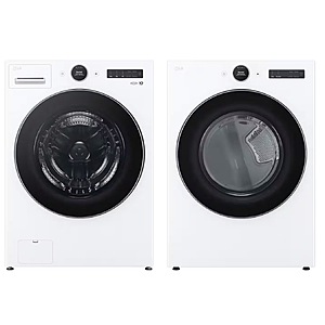 Package - LG - 4.5 Cu. Ft. High-Efficiency Stackable Smart Front Load Washer with Steam and TurboWash 360 and 7.4 Cu. Ft. Stackable Smart Electric Dryer $1499.98 Bestbuy.com