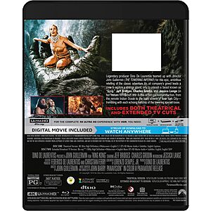 King Kong (1976) 50th Anniversary Edition [4K + BD + Digital] $25.99 Amazon.com