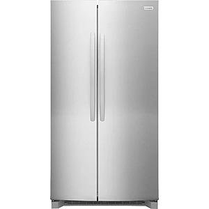 Frigidaire - 36 in. Wide 26 Cu. Ft. Standard Depth Side-by-Side Refrigerator with CrispSeal Crispers - Smudge Proof Stainless Steel $999.99 Bestbuy.com