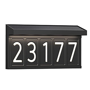 Costco Members: Artika Bowen Solar LED Address Wall Light $30 + Free S&H