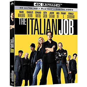 The Italian Job (2003) 20th Anniversary Edition (4K UHD + Blu-ray + Digital)