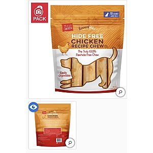 Rewardables Rawhide Free Chicken Chews, 10-count, 2-pack $33.99 Free Shipping Costco.com