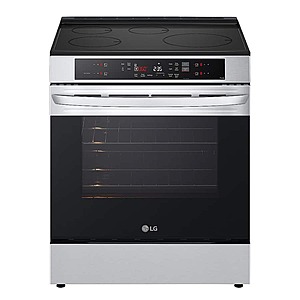 LG - 30-in Wide 6.3 Cu. Ft. Smart Slide-in Electric Induction Convection Range with 5 Elements, EasyClean and Air Fry - Stainless Steel $1149.99 Bestbuy.com