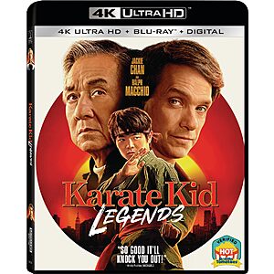 Karate Kid: Legends - 4K + Blu-ray + Digital $19.99 Amazon.com