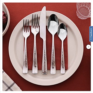 Gourmet Settings 20-piece Flatware Set, Terra  $41.99 Free Shipping Costco.com