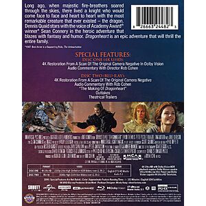 Dragonheart - Limited Edition Steelbook 4K Ultra HD + Blu-ray [4K UHD] $19.99 Amazon.com