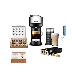 Nespresso Vertuo Next Deluxe with Aeroccino 3 and 32 Capsules $139.99 + $20 Coffee voucher at  Nespresso.com free shipping Costco.com