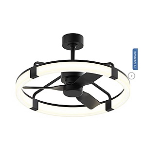 Artika Sunnyvale 28” Fandelier with Remote $109.99 Black or Brushed Nickel Free Shipping Costco.com
