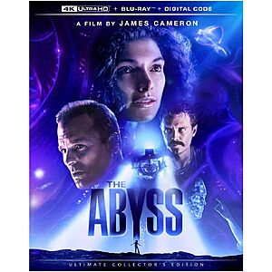 The Abyss 4K UHD + Blu Ray + Digital Code $22.50 Amazon.com