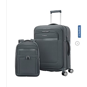 Costco: 2-Pc Samsonite Crestledge Softside Spinner Luggage & Backpack Set $160 + Free S&H